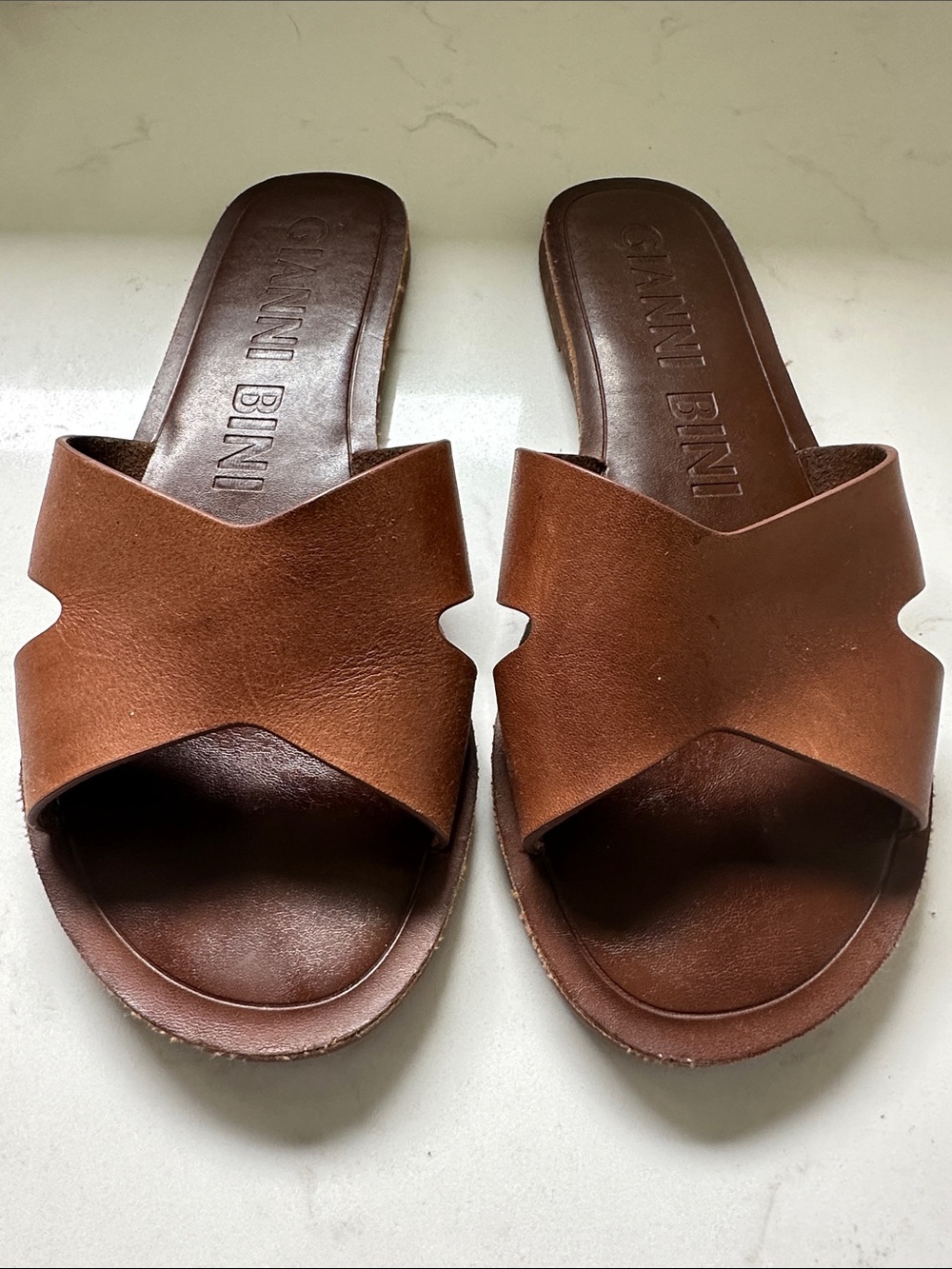 GIANNI BINI Leather Slides